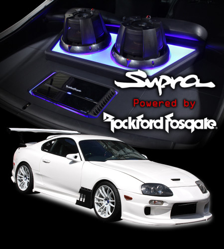 JZA80スープラのスピーカー交換の様子です